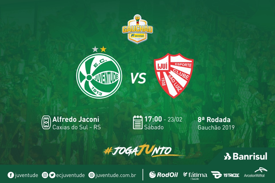 Juventude x São Luiz: serviço de jogo