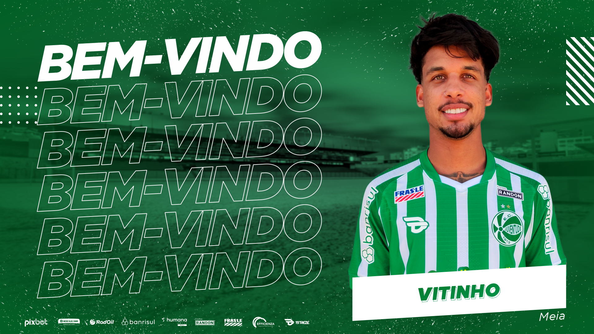 Meia Vitinho é anunciado pelo Verdão