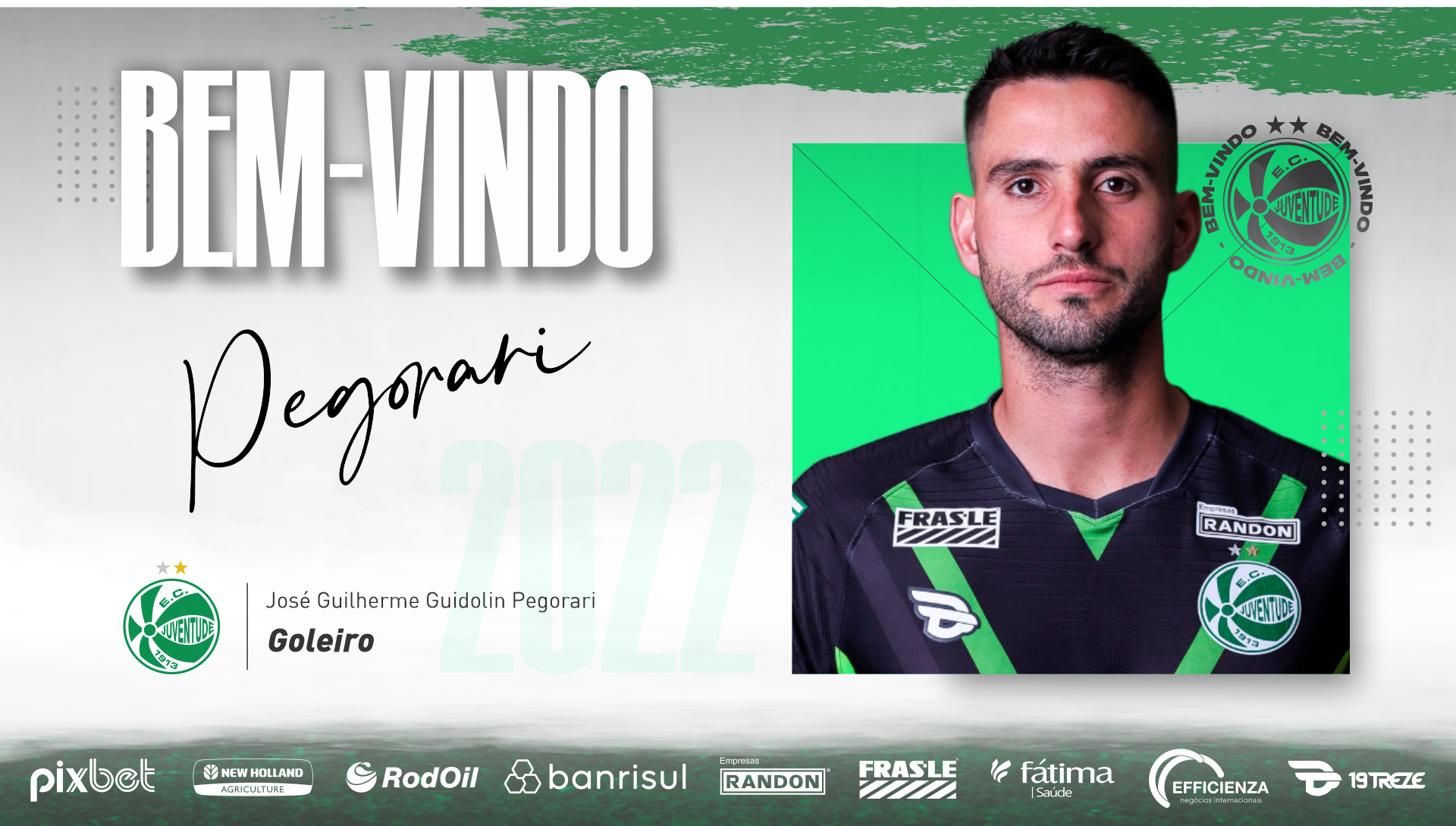 Goleiro Pegorari é o novo reforço do Juventude