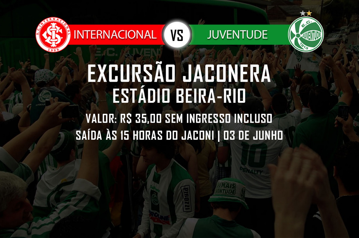 Participe da excursão para Internacional x Juventude