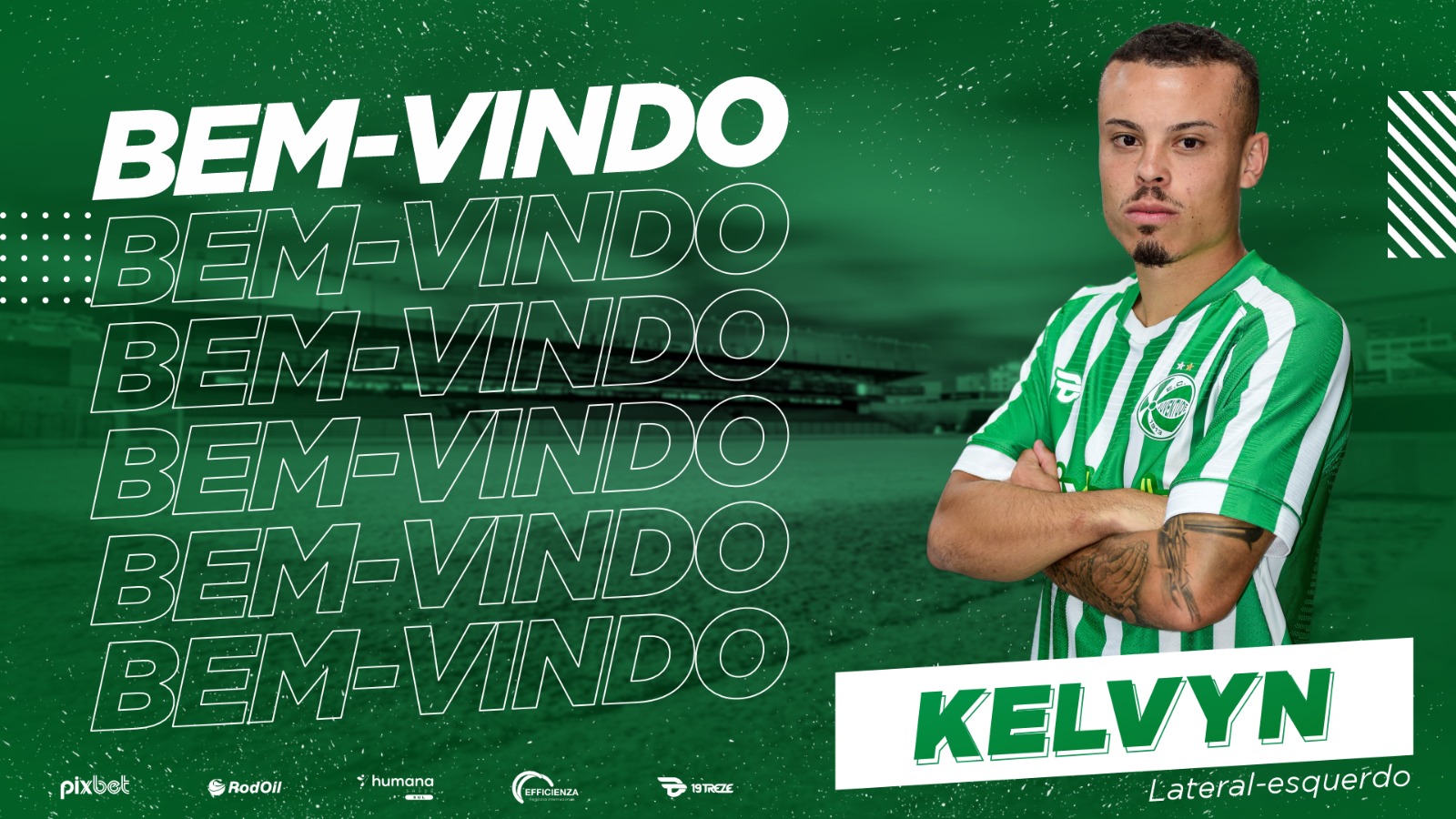 Juventude confirma contratação do lateral-esquerdo Kelvyn