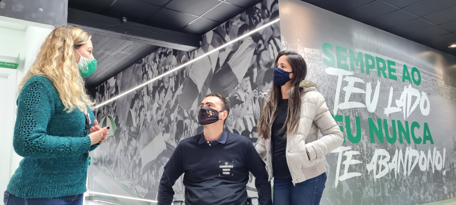 O Jaconi recebeu a visita dos Caçadores de estádios