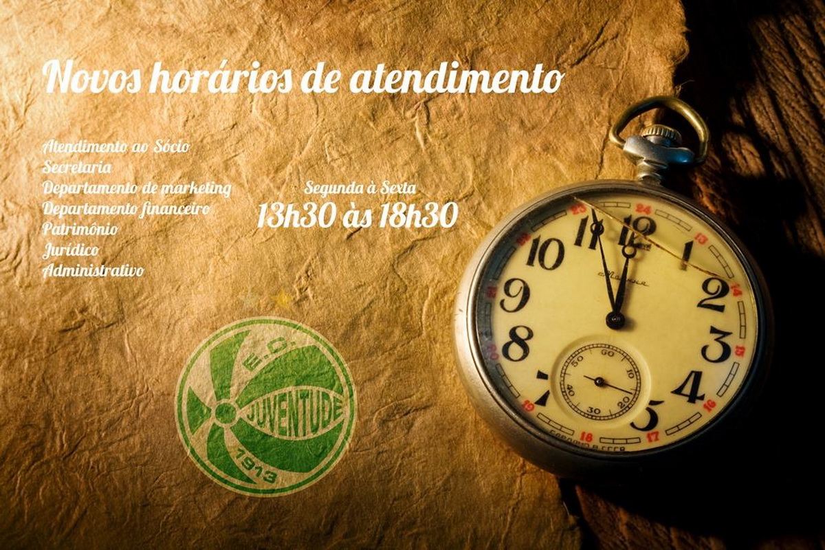 Atenção para as mudanças no horário de atendimento do Jaconi