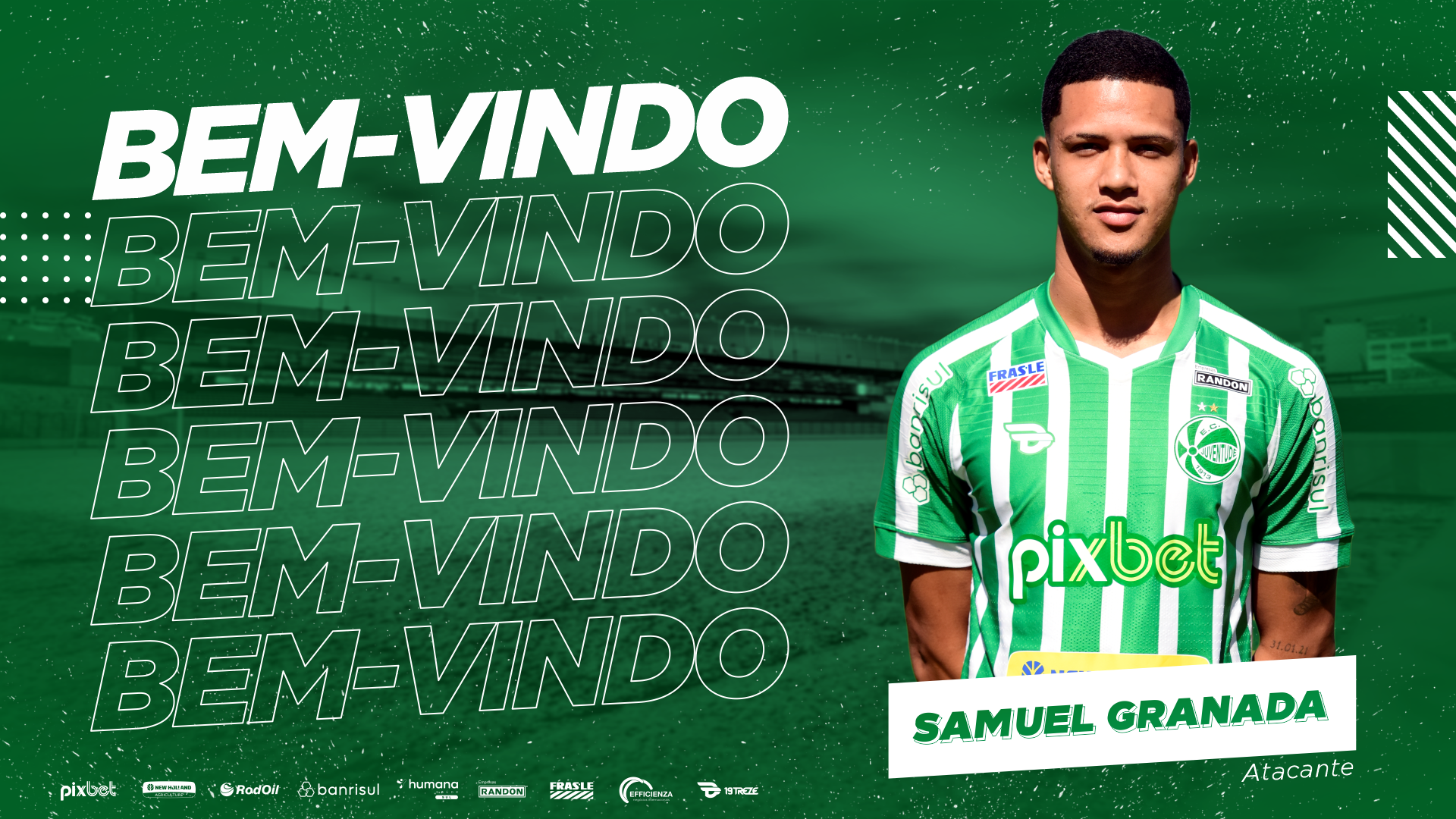 Juventude anuncia o atacante Samuel Granada