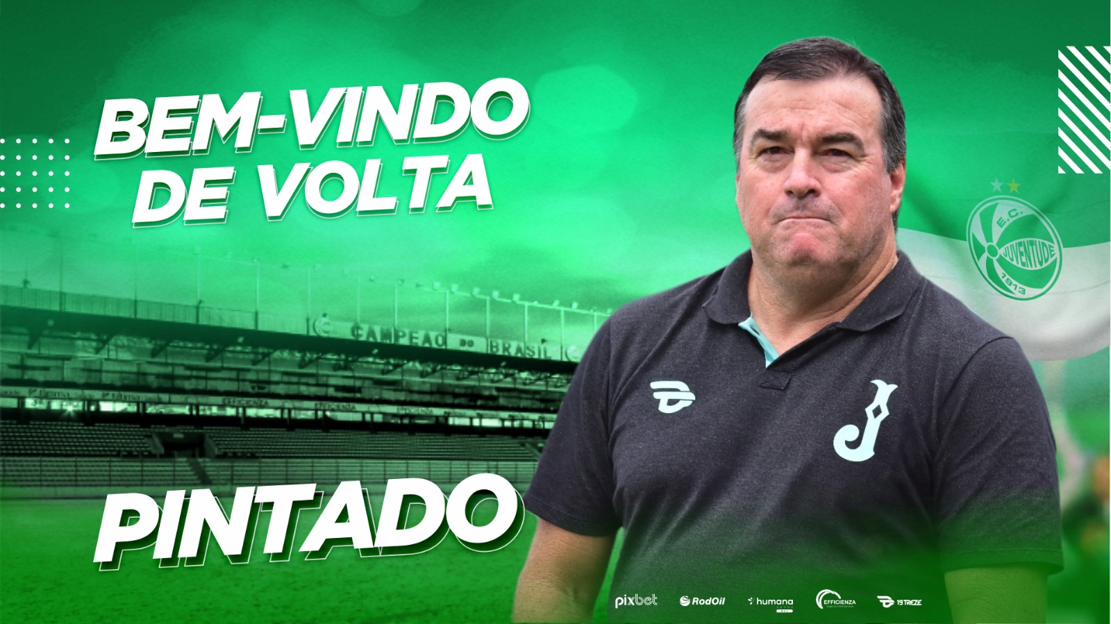 Pintado é o novo treinador do Juventude