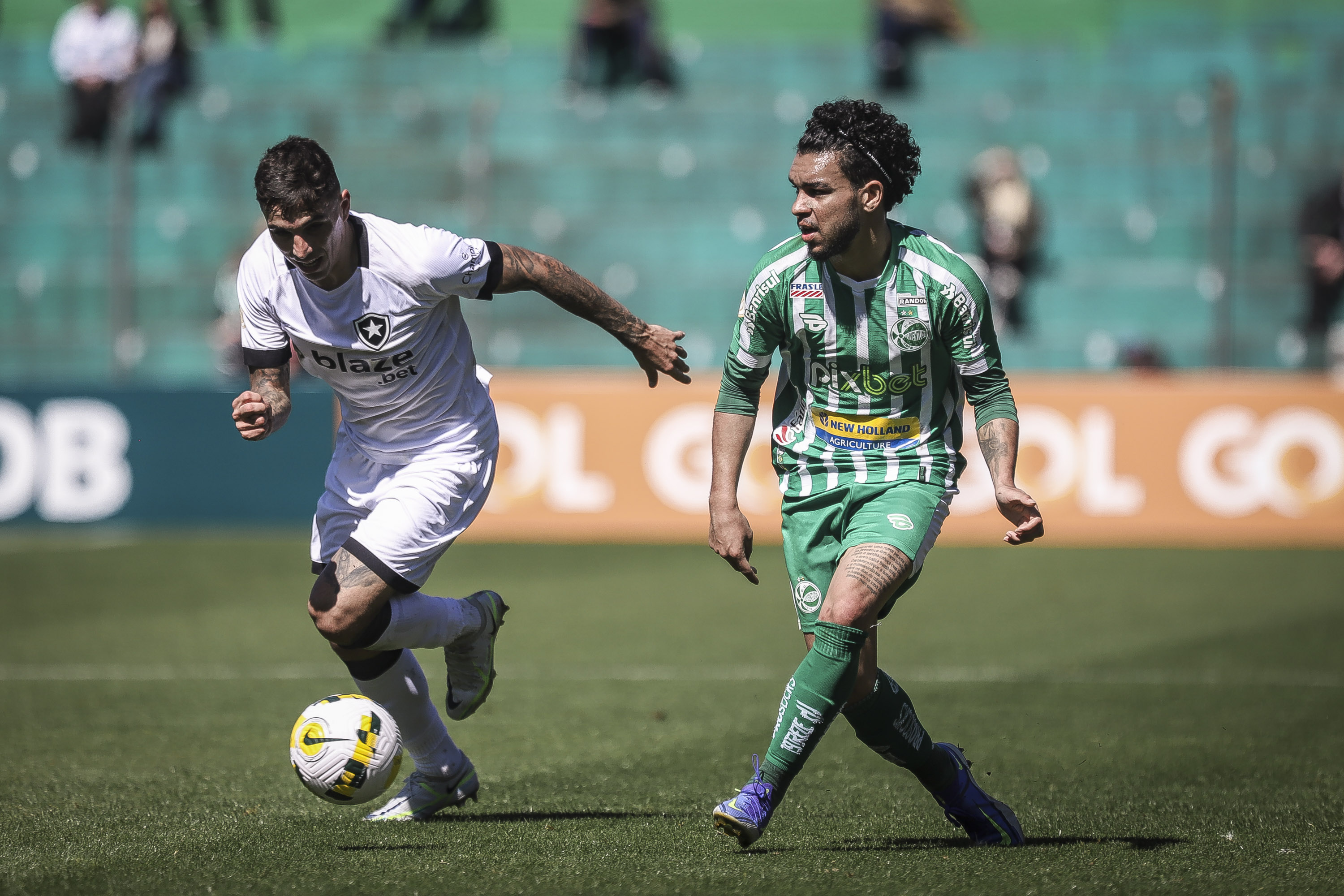 Juventude sai na frente, mas fica no empate contra o Botafogo, no Jaconi