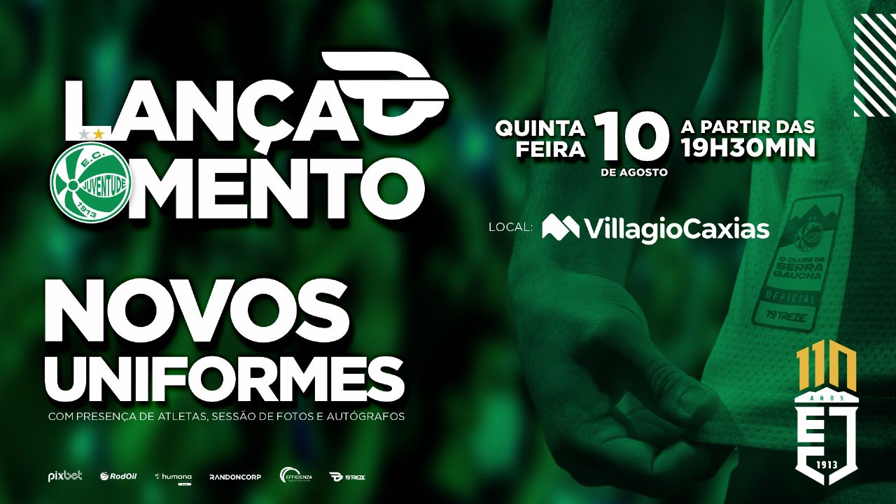 Juventude e 19Treze anunciam lançamento oficial dos uniformes 23/24