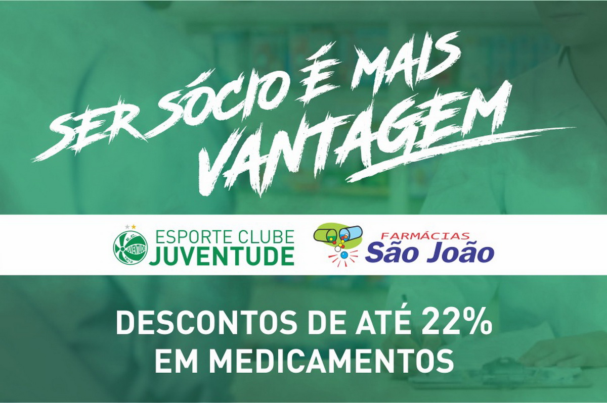 Agora, o sócio Jaconero tem desconto nas Farmácias São João