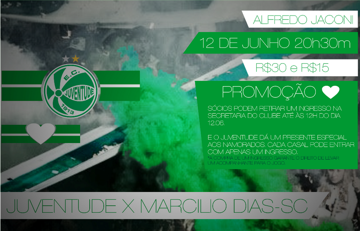 Juventude x Marcílio Dias: Serviço de jogo