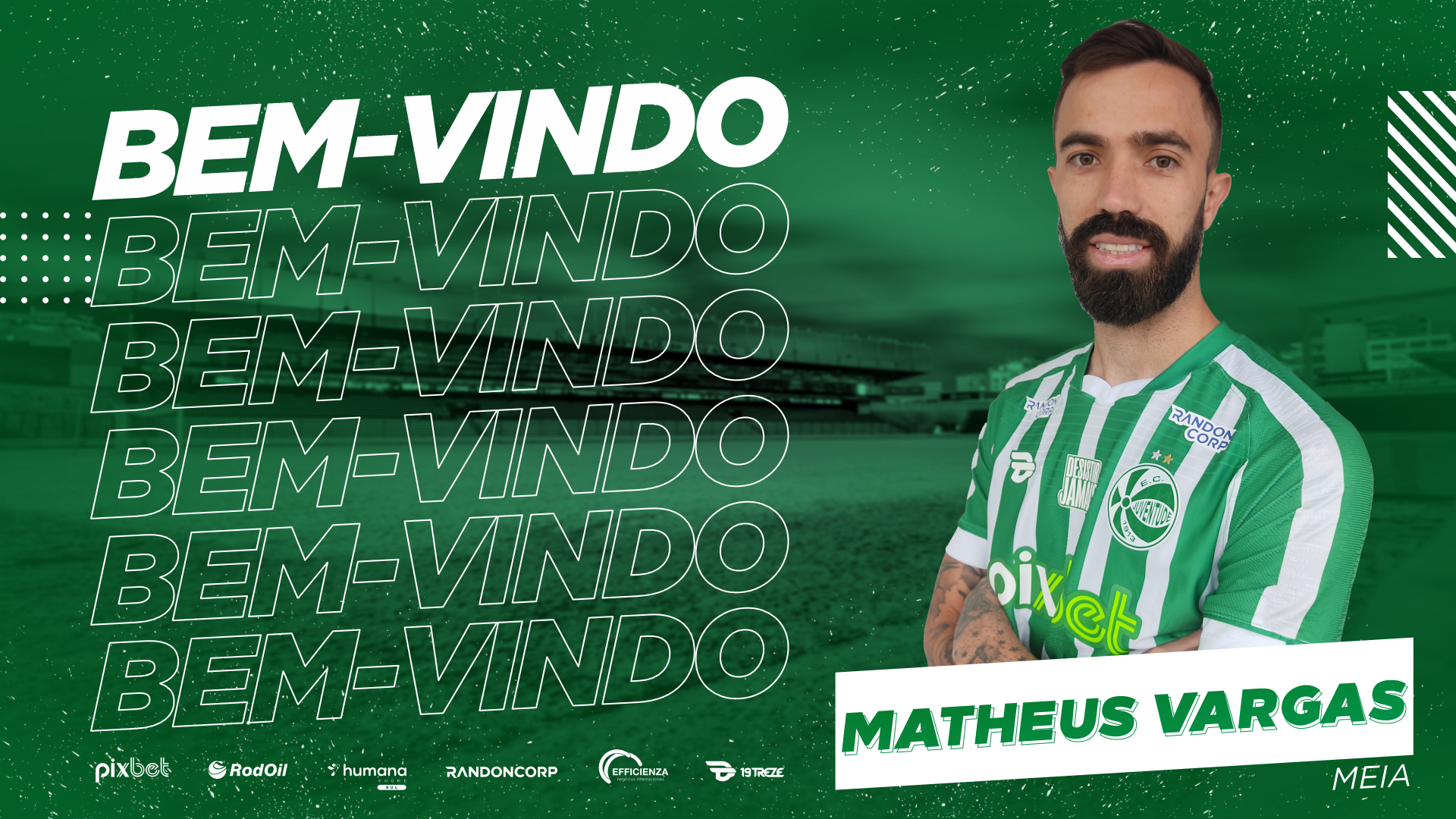 Matheus Vargas é o novo reforço do Verdão