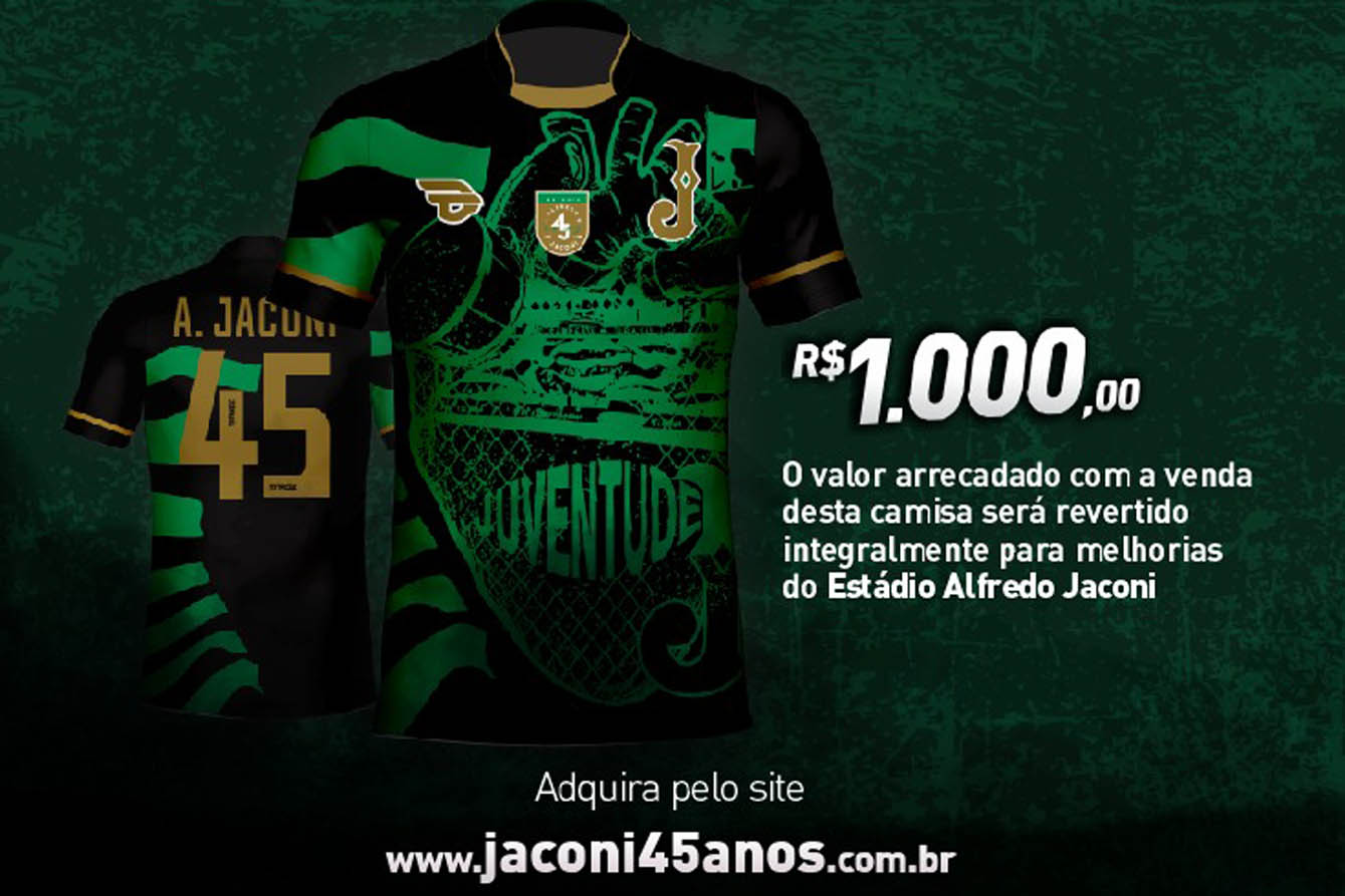 Ju lança camisa que terá valor revertido a reformas no Jaconi