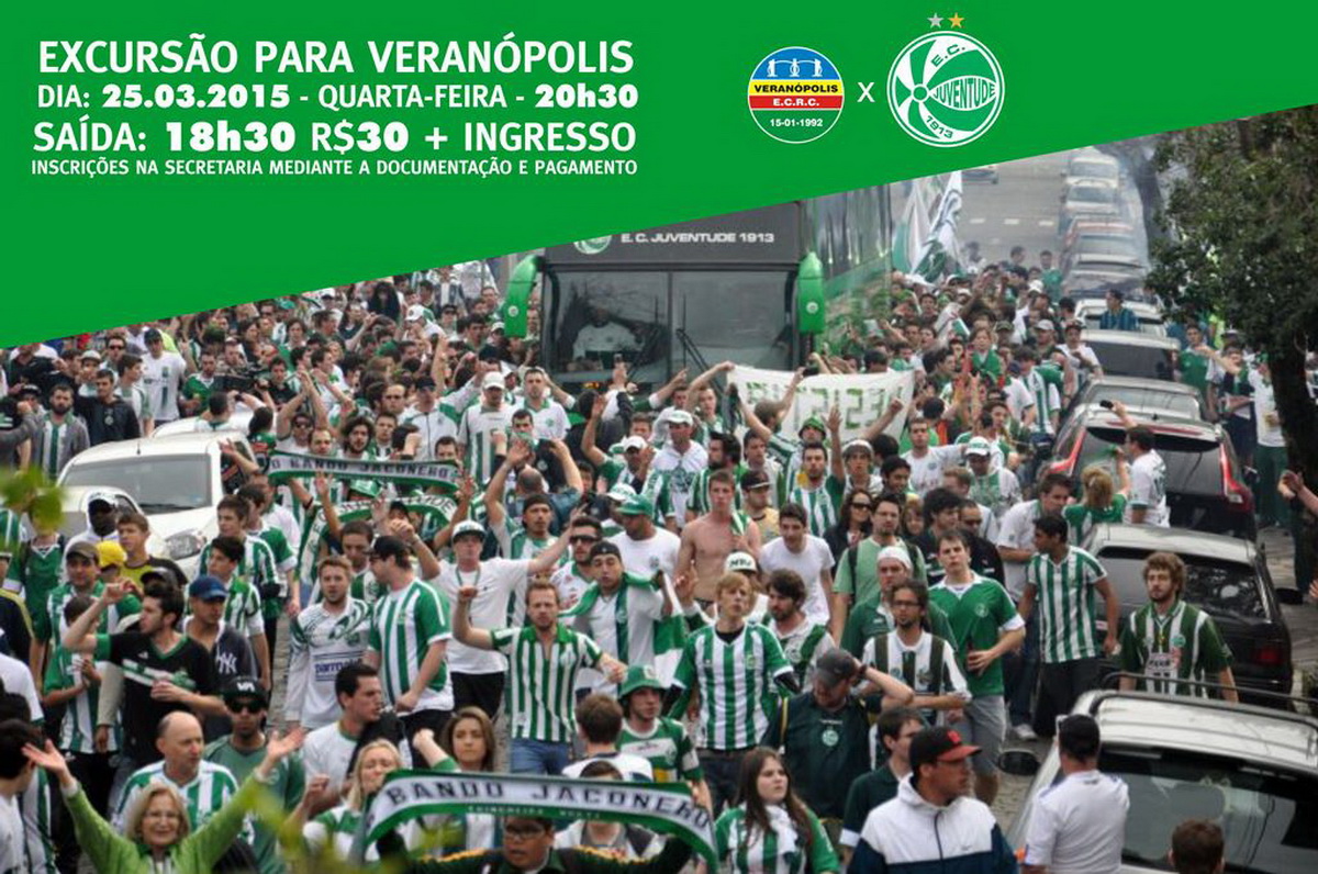 Participe da excursão e assista a VEC x Juventude
