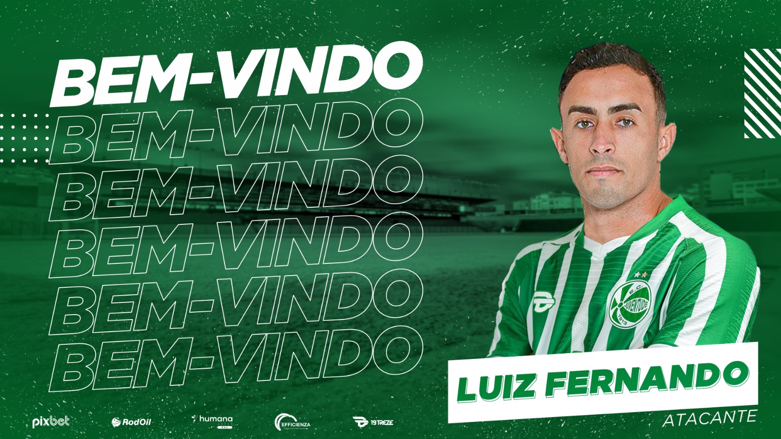 Atacante Luiz Fernando é o novo reforço do Ju