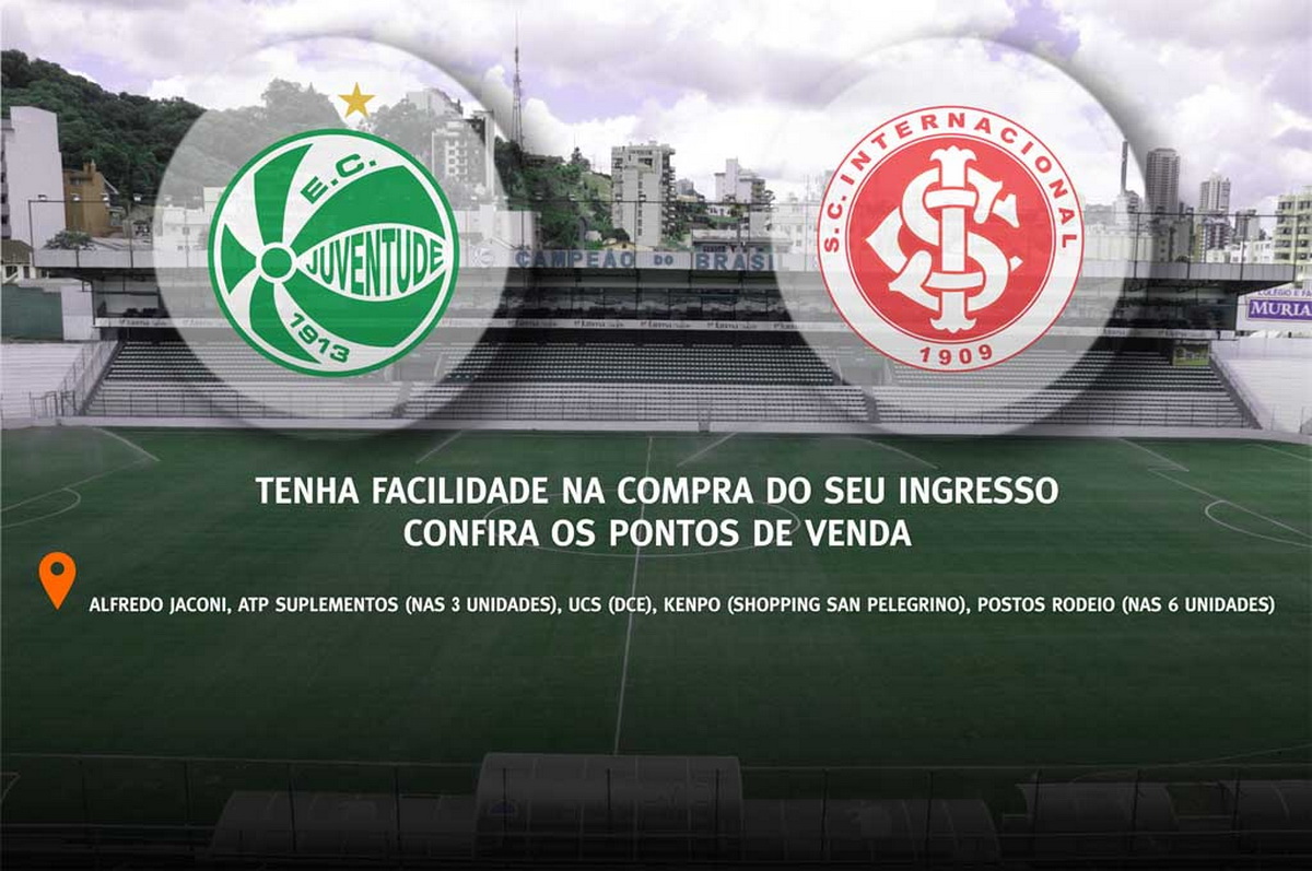 Confira os postos de venda dos ingressos para Ju x Inter