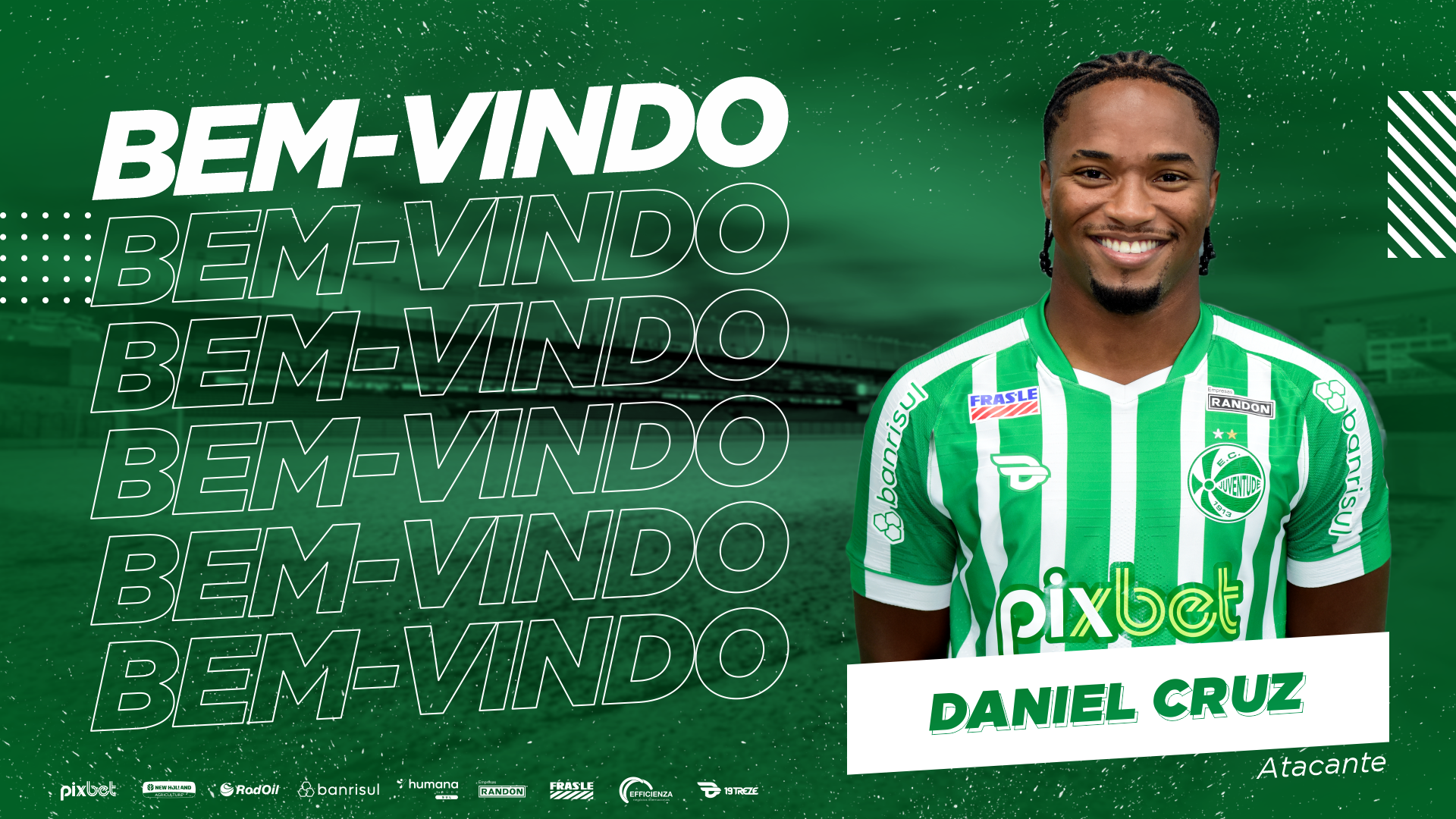 Juventude anuncia atacante Daniel Cruz