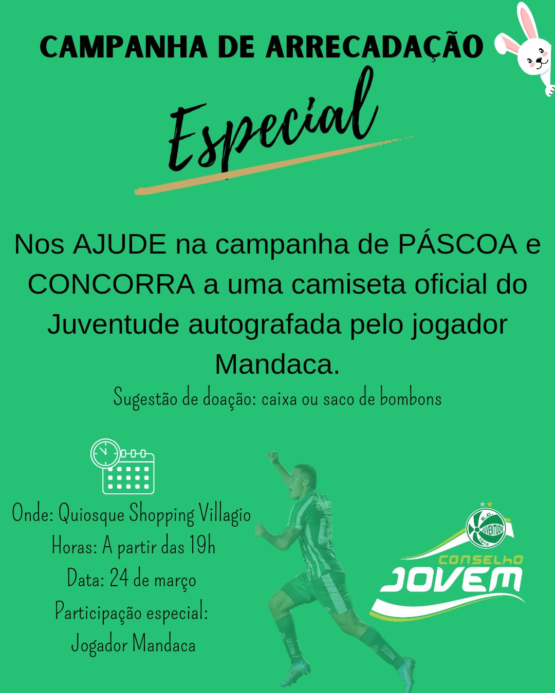 Páscoa Solidária: Conselho Jovem promove campanha de arrecadação de chocolates