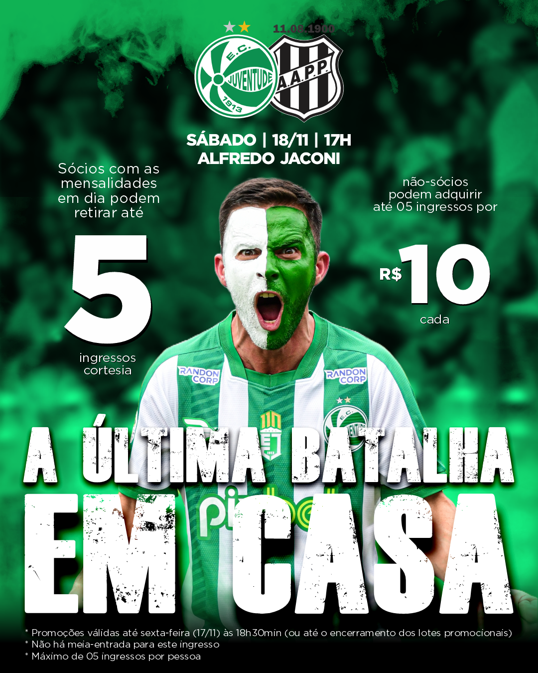 Serviço de jogo: Juventude x Ponte Preta