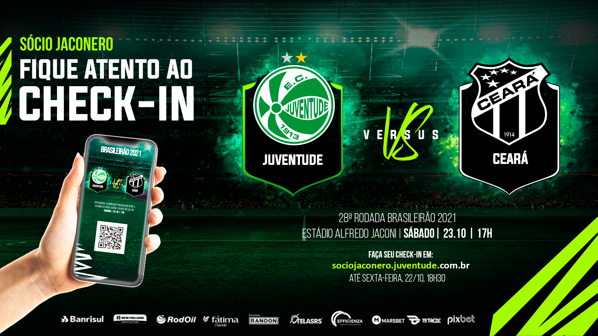 Confira as novidades do serviço de jogo entre Juventude x Ceará