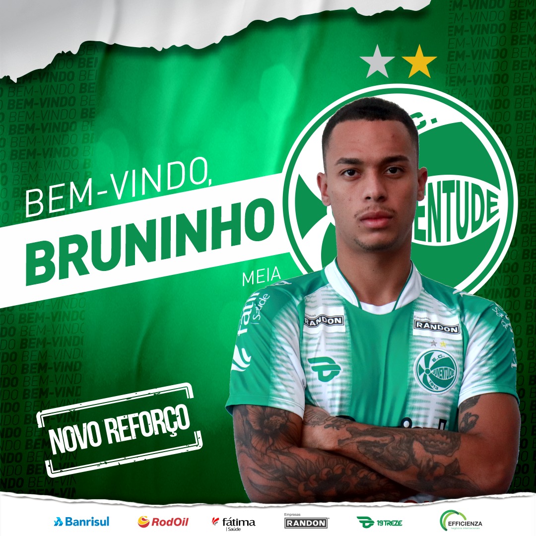 Juventude anuncia contratação do meia Bruninho