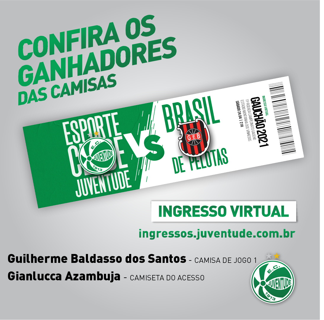 Confira os ganhadores da promoção dos ingressos virtuais