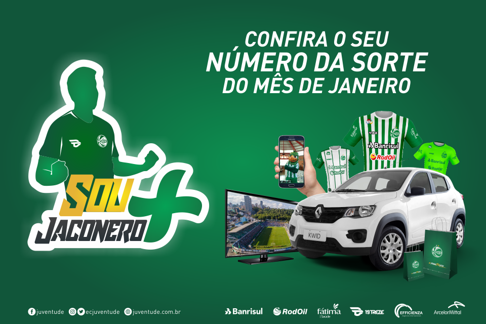 Sócio Jaconero: confira o seu número da sorte para as premiações do mês de janeiro