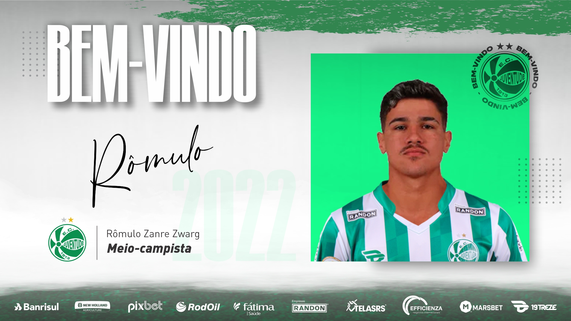 Jogador versátil, volante Rômulo é mais um reforço para 2022