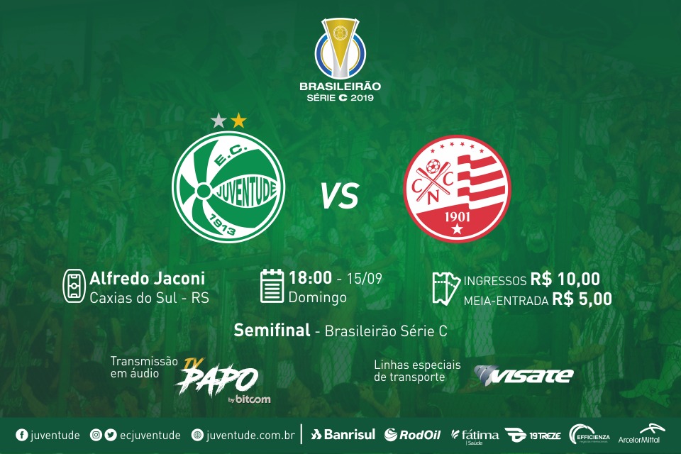 Juventude x Náutico: serviço de jogo