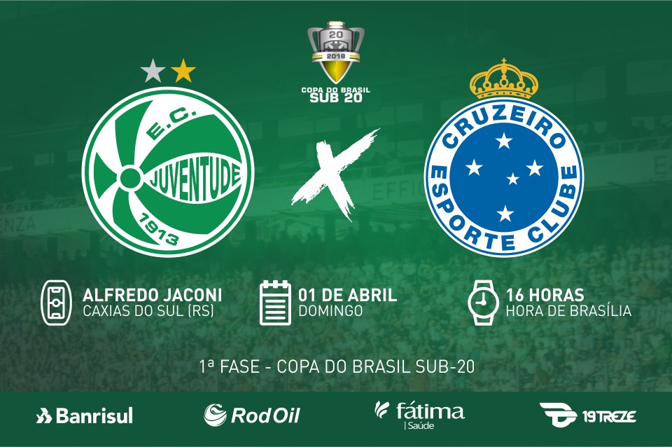 Juventude x Cruzeiro: Serviço de jogo - Copa do Brasil Sub-20