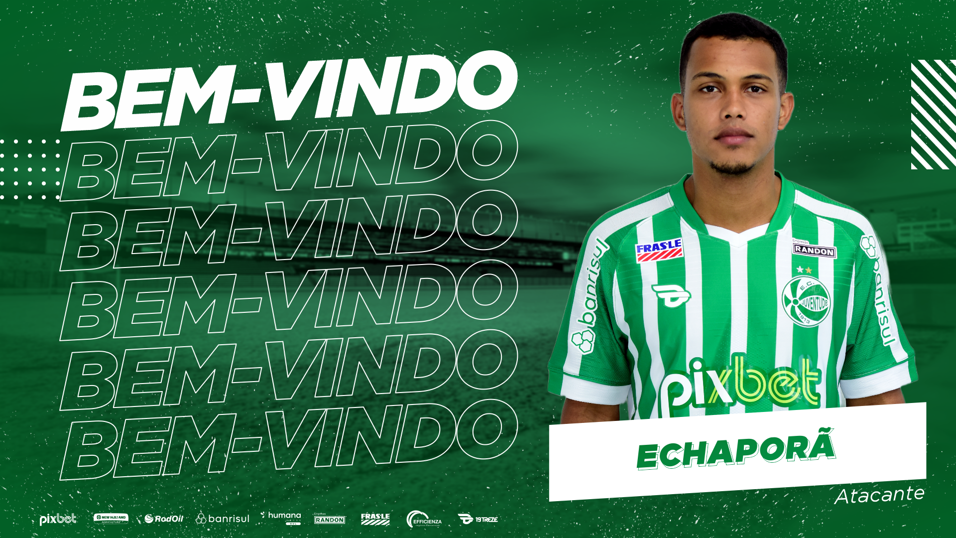 Atacante Echaporã é anunciado pelo Verdão