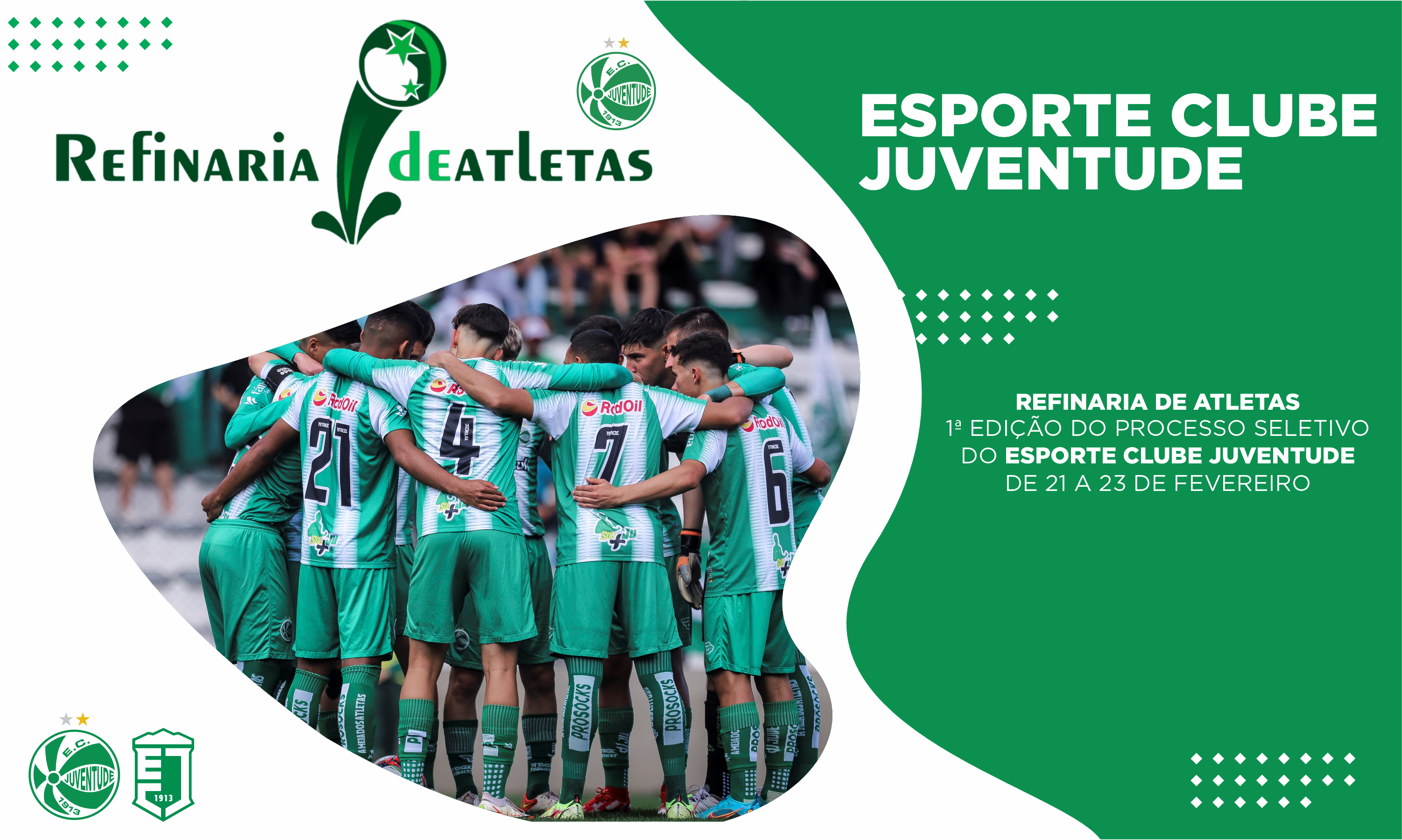 Refinaria de Atletas: 1ª edição do processo seletivo para o futebol masculino 2024 - (2005 a 2009)