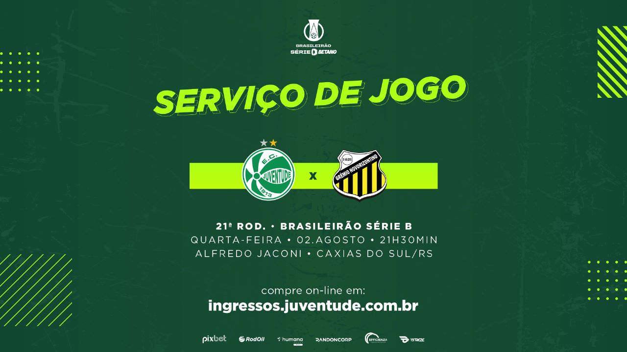 Serviço de jogo: Juventude x Novorizontino