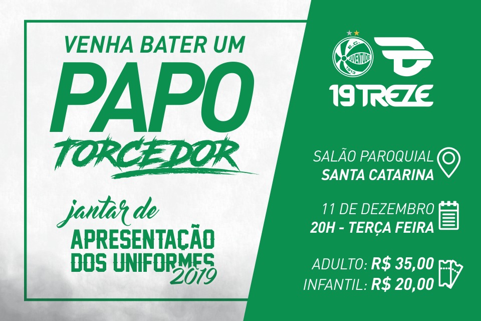 Participe do jantar de confraternização e apresentação dos novos uniformes