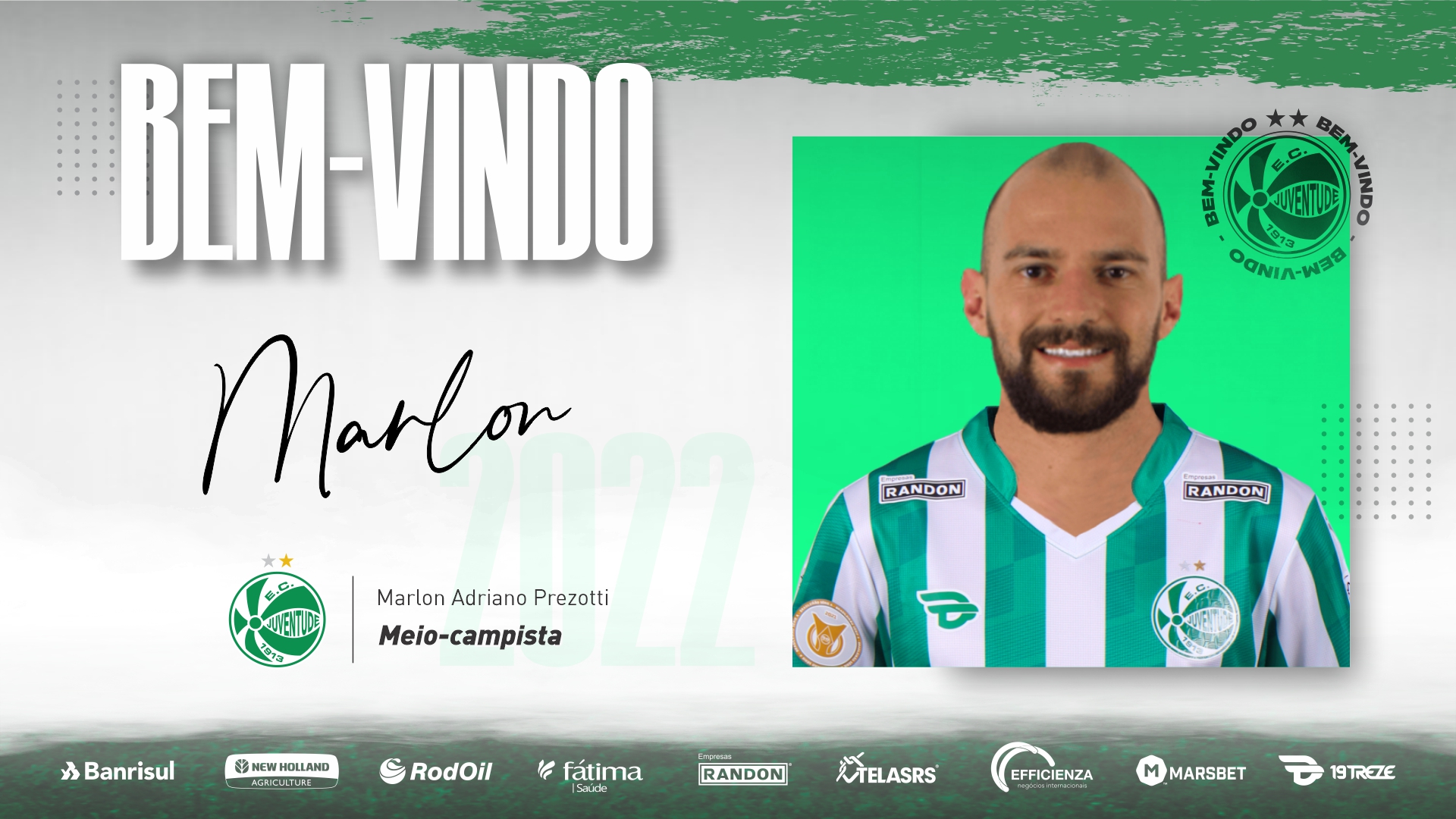 Meia Marlon é o novo reforço do Ju