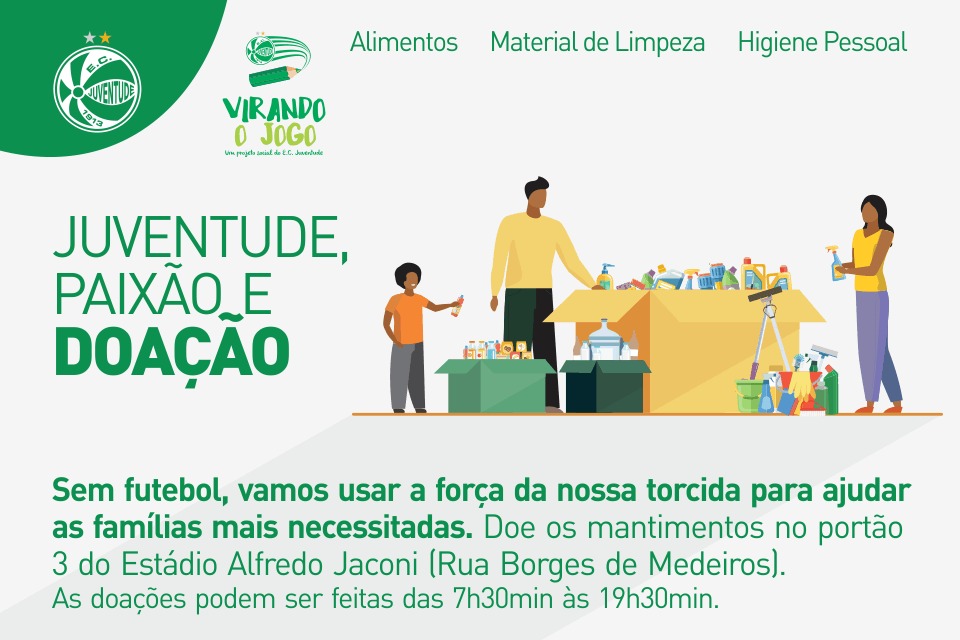 #solidariedade! Faça sua doação de alimentos e materiais de higiene e limpeza