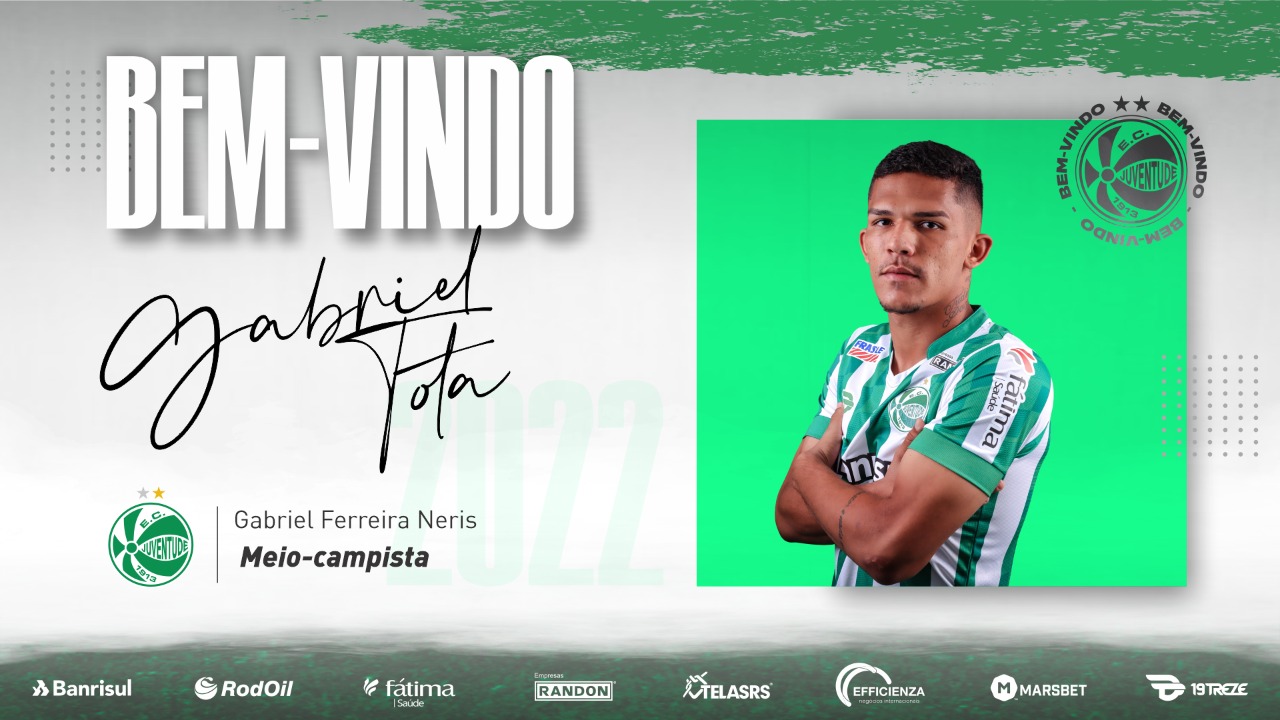 Juventude anuncia a contratação do jovem Gabriel Tota