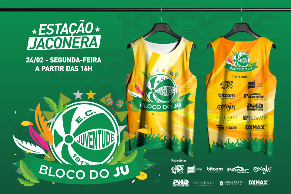 Garanta seu abadá para o Bloco do Ju! (unidades limitadas)