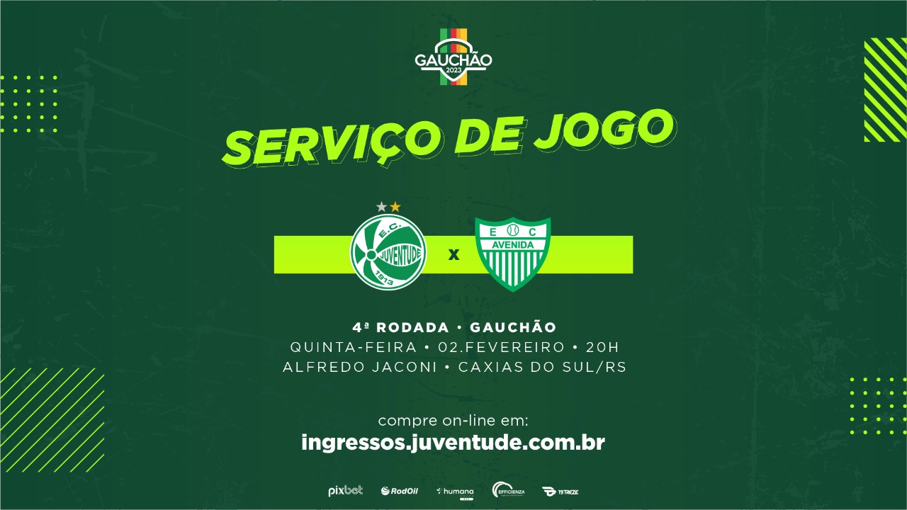 Juventude x Avenida – Serviço de jogo