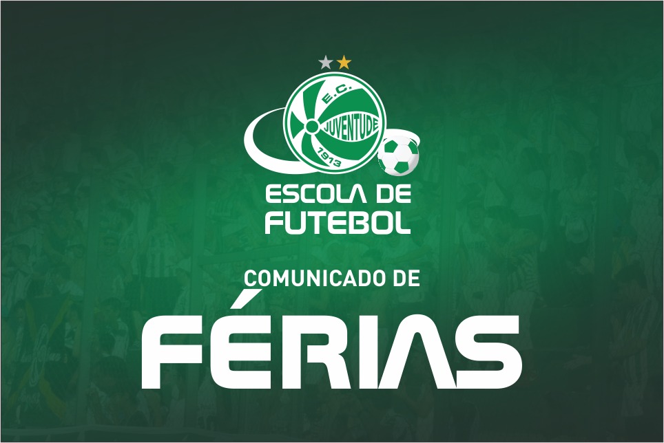 Comunicado: Escola de Futebol entra em período de férias