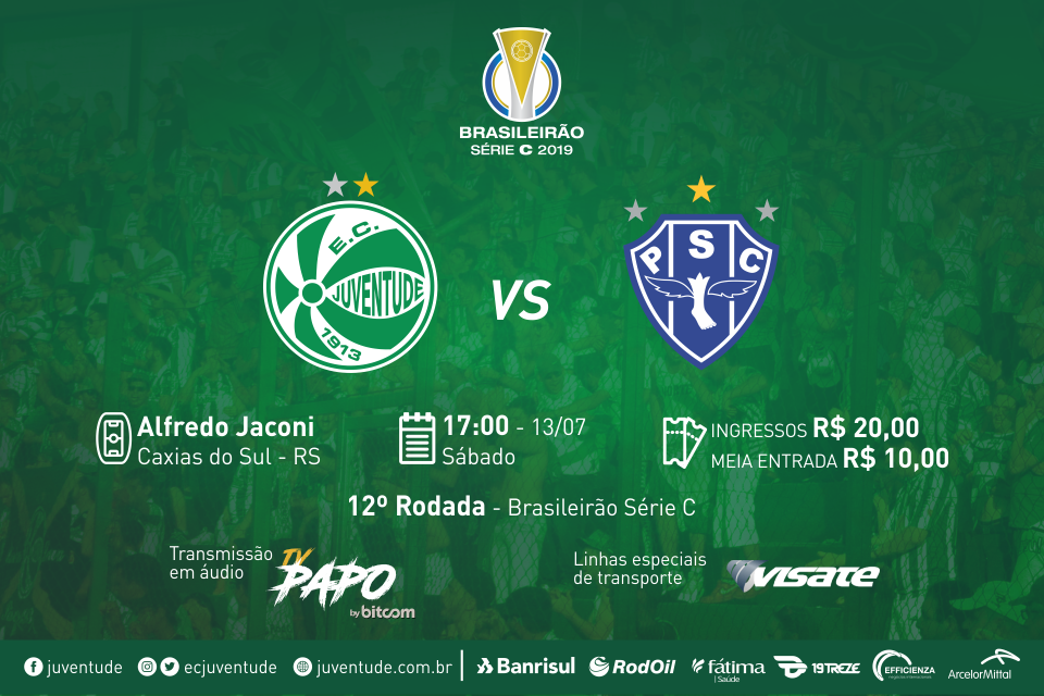 Juventude x Paysandu: serviço de jogo