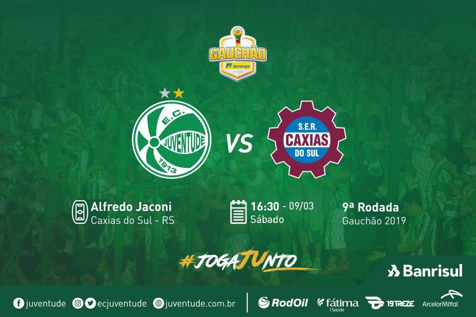 Juventude x Caxias: serviço de jogo