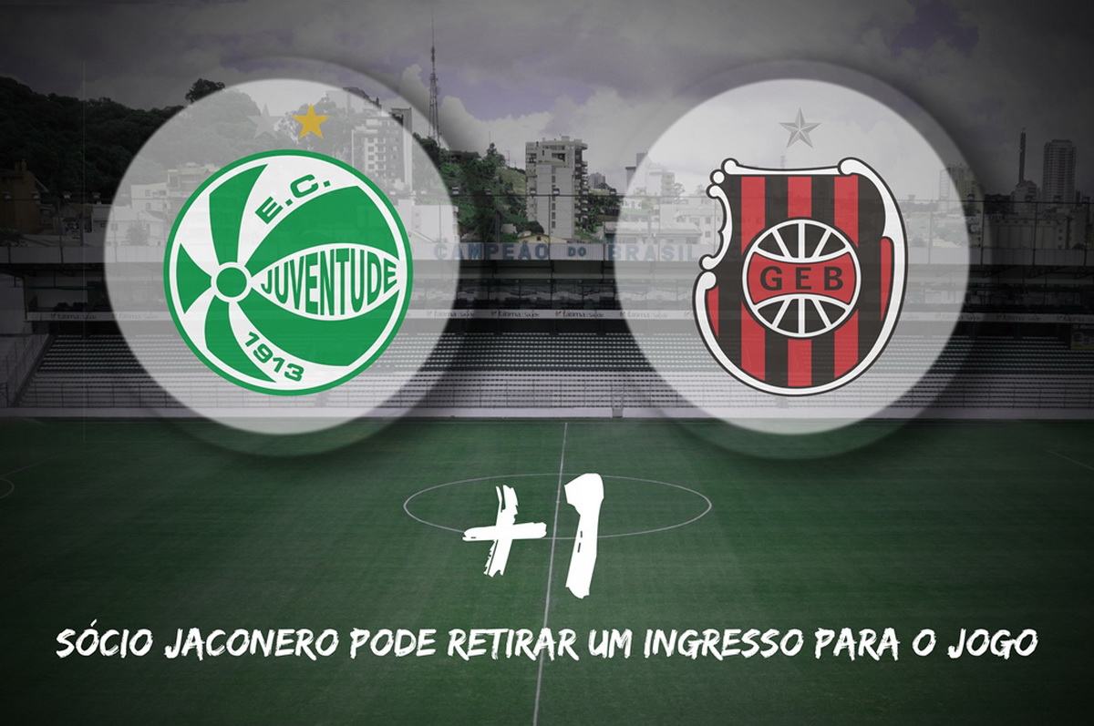 Sócio pode retirar um ingresso para Juventude x Brasil