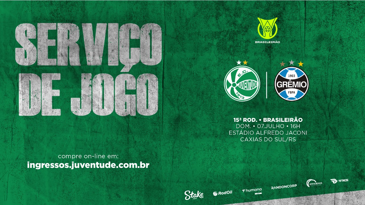 Serviço de jogo: Juventude x Grêmio