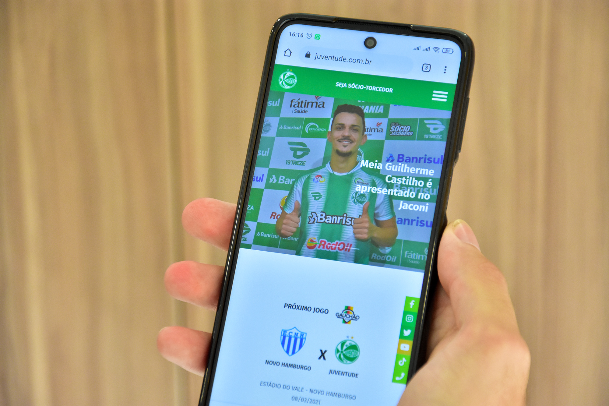 Juventude lança novo site oficial