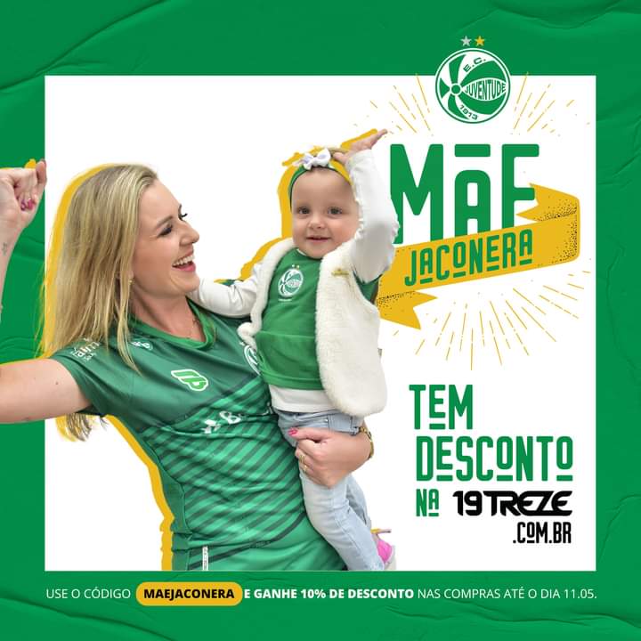 Mãe Jaconera tem desconto na loja online do Verdão