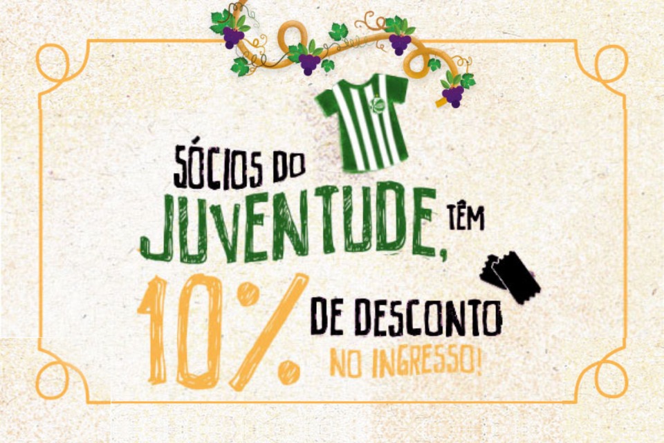 Sócio do Verdão tem desconto no ingresso da Festa da Uva 2019