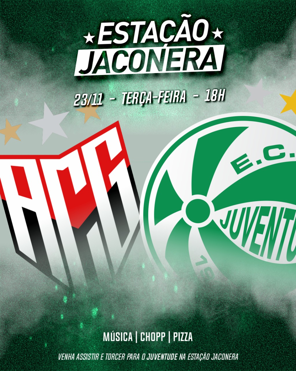 Partida contra o Atlético (GO) terá transmissão na Estação Jaconera
