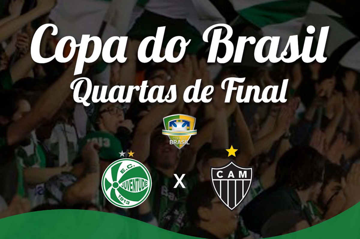 Juventude vai encarar o Atlético-MG nas quartas da Copa do Brasil