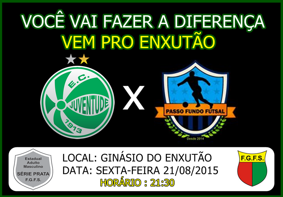 Juventude Futsal encara o Passo Fundo nesta sexta, no Enxutão