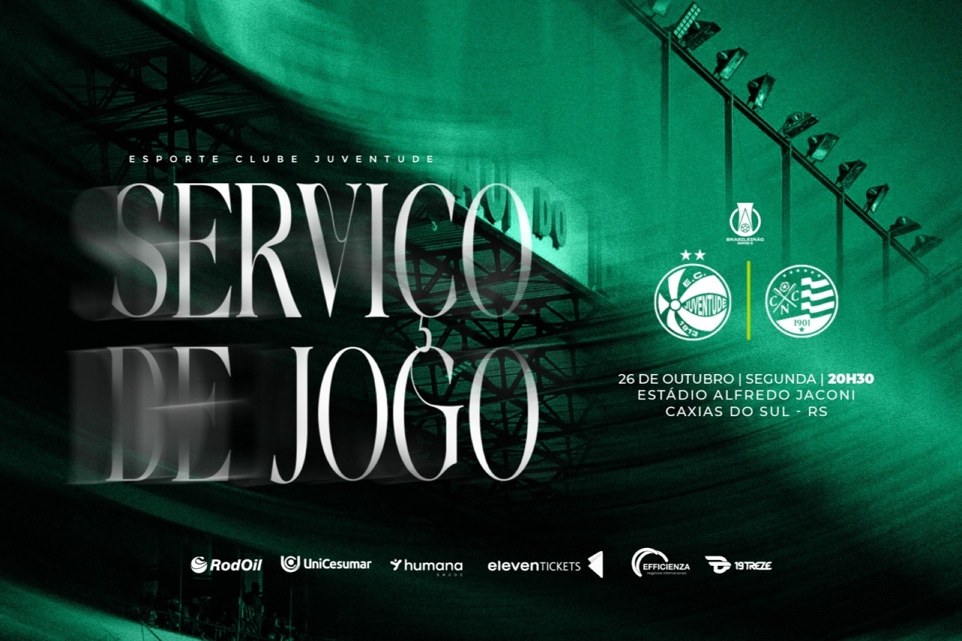Serviço de jogo: Juventude x Náutico