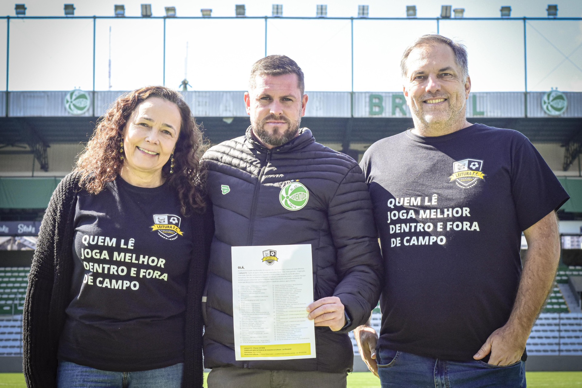 Juventude firma parceria com o Projeto Leitura FC para incentivar a formação educacional dos atletas das Categorias de Base